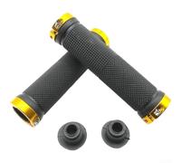 Bicycle for lock-on Grips For MTB Handlebar, TPR Material With Bilateral | Lock Design, Ergonomic Straight Profile For Shock Absorption, Lightweight 120g Pair For 22mm Bars, Black Red Blue Gold White
