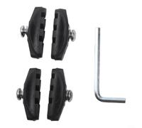 Bicycle For V Brakes Pads For Road And MTB Frames High Performance Rubber Material Designed To Maintain Braking Power In For Variable Weather(2 sets of brake pads)