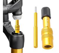 Bicycle Fork Adapter - Aluminum Alloy 47.3x11.3mm | Portable Valve Extender Converter Nozzle | Tire Pump Accessories Bicycle Air Fork Nozzle For Standard Pumps, For Road Bike And Mountain Bike