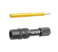 Bicycle Fork Adapter - Aluminum Alloy 47.3x11.3mm | Portable Valve Extender Converter Nozzle | Tire Pump Accessories Bicycle Air Fork Nozzle For Standard Pumps, For Road Bike And Mountain Bike