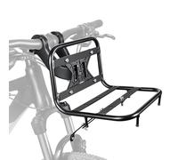 Bicycle fork rack - Frame aluminum alloy, quick release, front fork carrier, travel support bicycles | it loaded suitcases during varied cycling routes and safe use luggage doo