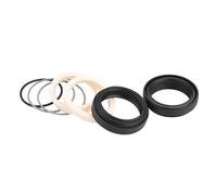 Bicycle Fork Seal Kit 30-40mm - Rubber Dust Wiper Oil Seals with Sponges & Springs for FOX for ROCKSHOX for MANITOU for SUNTOUR Mountain Bike Suspension Repair Parts, Black, Stable Performance Easy