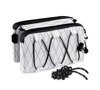 Bicycle Frame Bag - 1.2L Waterproof Pouch for Bolt-On Mount, Reflective Strips, Lightweight, Double Mounting Options with Aerodynamic Design, Protective Hard Shell, Cycling Accessory for Enduro, Road