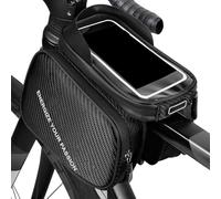 Bicycle Frame Bag - Large Touchscreen Mobile Phone Holder - Top Tube Bag Frame Case for Road Mountain City Commuting Electric Scooter Men Women Outdoor Tools Keys