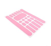 Bicycle Frame Protection Stickers Carbon Fiber Pattern Pvc Anti-scratch Film For Chain Stay And Down Tube Guard Black Color(pink)