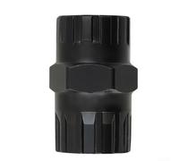Bicycle Freewheel Removal Tools Two-in-One Sleeve Repair Kit With 12-Spline Design For Mountain Bike Hub Lock Ring Installation Chrome Vanadium Steel Black