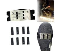 Bicycle Friction Spark Tool Pad, Motorcycle, Bicycle Flint Pad, Skateboard Accessories, Pedal Brake Sparking Foot Pressure Slider Riding Shoe Covers (1 x Shoe Cover + 8 x Flint Cushion)