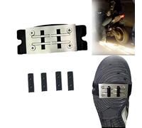 Bicycle Friction Spark Tool Pad, Motorcycle, Bicycle Flint Pad, Skateboard Accessories, Pedal Brake Sparking Foot Pressure Slider Riding Shoe Covers (1 x Shoe Cover + 4 x Flint Cushion)