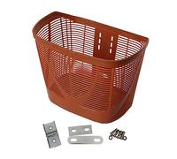 Bicycle Front Basket Large Cargo Rack for Outdoor,Brown 33x22.5x25cm