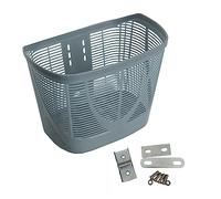 Bicycle Front Basket Large Cargo Rack for Outdoor,Gray 33x22.5x25cm