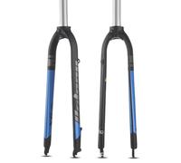 Bicycle front fork 26 inch 27.5 inch 29 inch mountain bike rigid fork 1-1/8 inch straight tube road bike rigid fork aluminum alloy disc brake bicycle front fork quick release 9 * 100 mm A,29