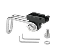 Bicycle Front Light Holder - Fork Mounting Lamp Holder System, Lighting Adapter Accessories Angle Adjustable Stable Light Fixation Nickel-Coated Construction With City Traffic Trekking