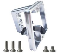 Bicycle Front Rack Mount Bracket, Three-Hole Aluminum | Folding Bikes, Secure Luggage Carrier Interface for Commuting and Travel, Red Blue Black Silver Gold