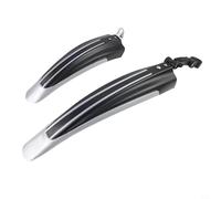 Bicycle Front Rear Mudguard Set 3 Pairs for 25.4mm 28.6mm 31.8mm Seatpost Diameter Designed for Splash Reduction (Black)