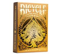Bicycle Gold Dragon Playing Cards - 1 Deck, Air Cushion Finish, Professional, Superb Handling & Durability, Great Gift For Card Collectors