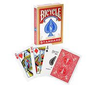 Bicycle® Gold Standard Playing Cards - 1 Deck of Cards, (Colour Will Vary Red or Blue), Air Cushion Finish, Iconic International Rider Back Design, Standard Index