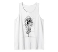 Bicycle Graphic Illustration Cyclist Motif Men Women Kids Tank Top