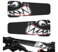Bicycle Grip Tape - High Traction Bar Cover, Shielding Scratch Resistant Sticker, sea vampire Theme Emblem | Touring Sports Gear Customization, Non Fading Steering Ribbon Trim Protector Applique