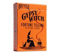 Bicycle Gypsy Witch Fortune Telling Playing Cards, 52 Playing Card Deck, Play Card Games and Tarot Reading Magic, Orange