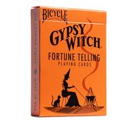 Bicycle Gypsy Witch Fortune Telling Playing Cards, 52 Playing Card Deck, Play Card Games and Tarot Reading Magic, Orange