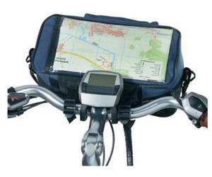 Bicycle Handlebar Bag Waterproof Blue / Black Front Frame Storage Pouch Cycling