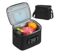 Bicycle Handlebar Cooler Bag - 6L Thermal Insulated Front Bag for Food and Drink | Lightweight Reusable Storage Cooler Pouch for Mountain Bike, Outdoor Cycling, Commuter or Road Adventure, 22x20x13cm