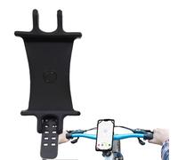 Bicycle Handlebar Cradle - Flexible Anti Shake Mobile Support, Secure Elastic Silicone Strap Fitment | Versatile Phone Mount For Scooters Mountain Road Bikes Long Distance Group Riding Trips