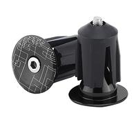 Bicycle Handlebar End Caps Plugs Mountain Bike High Strength Corrosion Resistance (Black)