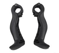 Bicycle Handlebar Ends Nylon Fiber Lightweight Black | Ergonomic design, improves riding posture, prevents joint pain, fits 22.2mm bars, non-slip surface