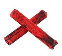 Bicycle Handlebar Grips TPE Rubber Anti Slip Soft Bike Handlebars Ergonomic Design Comfortable Grip for Standard 22.2mm Mountain Road Bikes Fixed Gear Racing Bicycles Pair of 2 (Red Black)