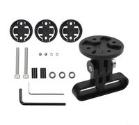 Bicycle Handlebar Mount Bike Stem Sport Camera Adapter For Garmin | Flashlight, Aluminum Alloy Construction With M5 Bolts, Low Profile Design For Hero And for bryton Cameras, Includes Bases And