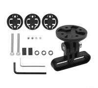Bicycle Handlebar Mount for Sport Cameras and For Garmin Edge, Low Profile for Secure Installation and Use