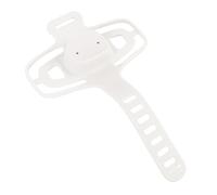 Bicycle Handlebar Phone Holder Silicone Strap Easily Installs Securely Pegs Your Phone for Safe Riding Adventure 1 Unit (Cream White)