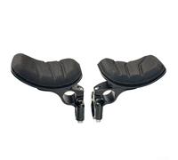Bicycle Handlebar Rest Pad Aluminum Alloy 7575 CNC Forged Anti-Slip Clamp for Road Mountain Track for TT Bike 31.8mm to 22.2mm Black(One set)