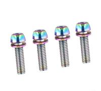 Bicycle Handlebar Screws M6x20mm Black 4pcs(colorful2 M6x20)