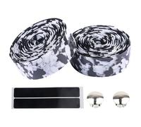 Bicycle Handlebar Tape-High-Density Sponge Non-Slip Grip Tape for Road & Urban Bikes - Breathable Shock-Absorbent Cycling Bar Wrap (Black and white)