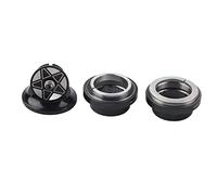 Bicycle Headset Aluminum Alloy 34mm Bicycle Bearing Headset for 28.6mm Straight Steerer Fork Bearing(black)