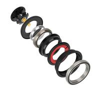 Bicycle Headset Bearings, Tapered to Straight Tube Headset Replacement, Tapered Straight Front Fork Stem Headset Bike Top Cap Expander Headset Replacement Bicycle Accessory (44/55mm)