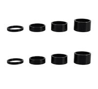 Bicycle Headset Spacer,8 PCS Bike Handlebar Stem Spacers Threadless Headset Stem Spacer Set Aluminum Alloy Headset Washer for BMX MTB Mountain Road Bikes Cycling 2mm 3mm 5mm 10mm
