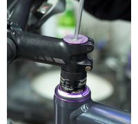 Bicycle Headset with Double Sealed Bearings CNC Machined Aluminum Alloy Housing Anodized Finish Compatible with Straight Tapered Fork Standards (44-55mm red)