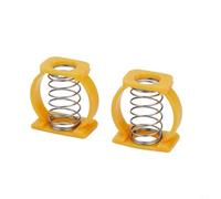 Bicycle Hinge Clamp Spring and C Buckle Pair for Brompton Folding Bike Frame Upgrade Split Design for Secure Connection and Enhanced Stability Construction for Easy Folding and Unfolding(yellow)