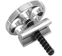 Bicycle Hingle Clamp C Buckle CNC Integrated Hinge Clamp Plate for Brompton Folding Bike(Silver)