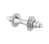 Bicycle Hub 36 Holes Front Rear Disc Hub for MTB Road Bike, Iron Steel Silver Treatment, 100mm/130mm Axle Length, Smooth Spoke Assembly for Most Bikes(front hub)