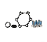 Bicycle Hub Conversion Adapter, Aluminum Alloy 44mm End for 100-110mm Front & 142-148mm Rear Axle Spacing Adjustment(3mm Black)