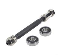 Bicycle Hub Front Or Rear Hollow Axle 108/145Mm For MTB Mountain | Bike, Steel Shaft With Bead Stopper And for Quick Release Lever, Complete Bearing Set For Cycling Parts Replacement