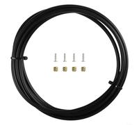 Bicycle Hydraulic Brake Line Kit, 2.5M Aramid Fiber Disc Brake Hose | With Olive Connector Inserts, Repair Set For BH59 And BH90 Systems, Black Color, Includes One Hose Four Olives Four Inserts