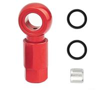 Bicycle Hydraulic Brake Olive Kit Hose Connector Set For Slx For Xt For Xtr M640 M7000 M8000 M9000 Anodized Alloy Red(red)