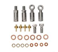 Bicycle Hydraulic Disc Brake Connector Kit 2 5m Hose for Hope, Complete Connector Set (Black)