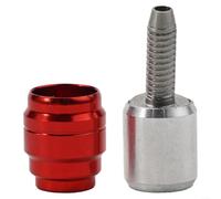 Bicycle Hydraulic Disc Brake Hose Kit 2m Rubber Steel Tubing Compatible with CODE R LEVEL ULT Mountain Bike Hydraulic Connector Set with Banjo(Red)