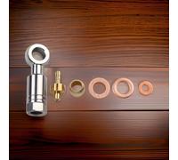 Bicycle Hydraulic Tube Fittings Compatible with For HOPE TECH3 V4/E4/X2 Copper/Aluminum Alloy Construction (Open)